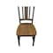 International Concepts San Remo Splatback Chair, Set of 2 Chairs, Hickory/Washed Coal C45-10P - alternate 6